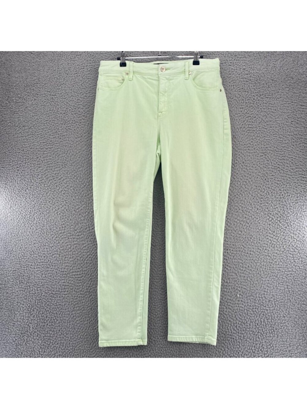 Chicos Jeans Womens 1.5 US 10 Green So Slimming Cropped Stretch Pockets Everyday